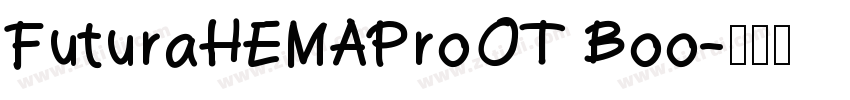 FuturaHEMAProOT Boo字体转换